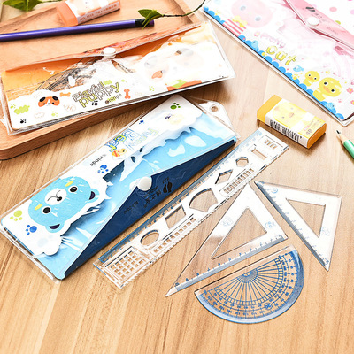 卡通學(xué)生套尺 簡約經(jīng)典的學(xué)習(xí)伴侶